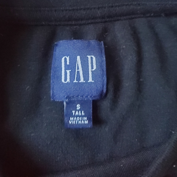 GAP Black Dress with Puff Sleeves - Picture 2 of 4